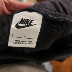 Nike Black Sweatpants with Logo Tag